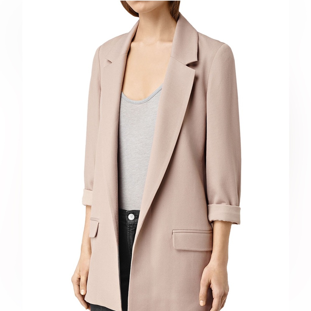 All Saints Blush Pink Blazer
